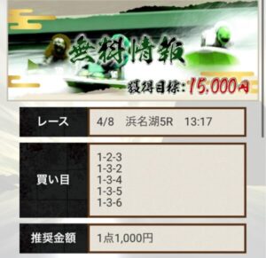 2024/04/08競艇予想サイトの買い目神風