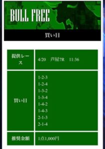 競艇ブルの無料情報4月20日