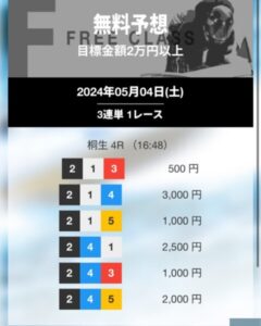 2024/05/04ナイター悪徳競艇予想サイトジェットの無料予想