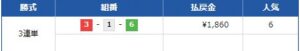 24年5月6日　競艇予想　皇艇無料情報　平和島1Rあたった