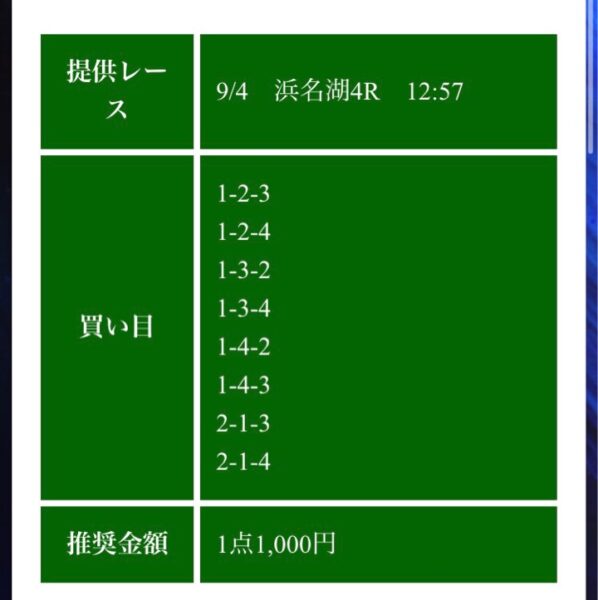 競艇予想サイトBULL無料情報9月