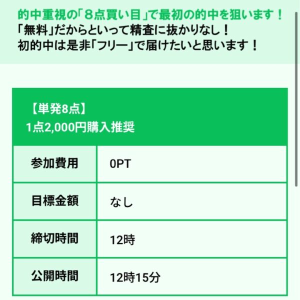 競艇ホットラインの無料買い目