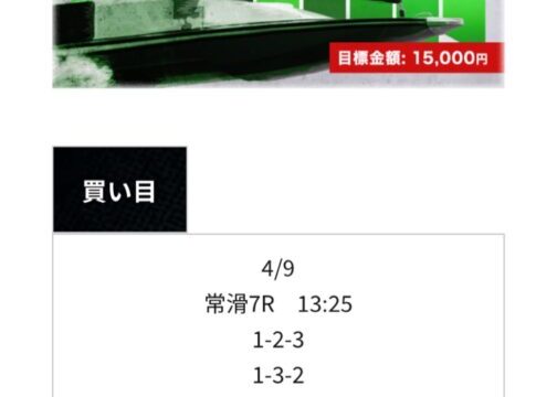 競艇予想サイト無料の買い目2024/04/09競艇ライナー