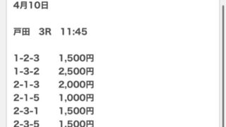 競艇クイックボート4月10日のデイ無料情報